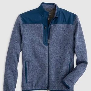 NWT JOHNNIE-O $198 INDIGO ARLO FULL ZIP FLEECE JACKET SZ Large